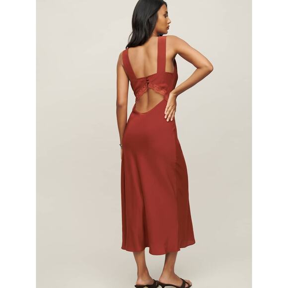 Reformation Provence Silk Tank Midi Dress - XL - Picture 4 of 6